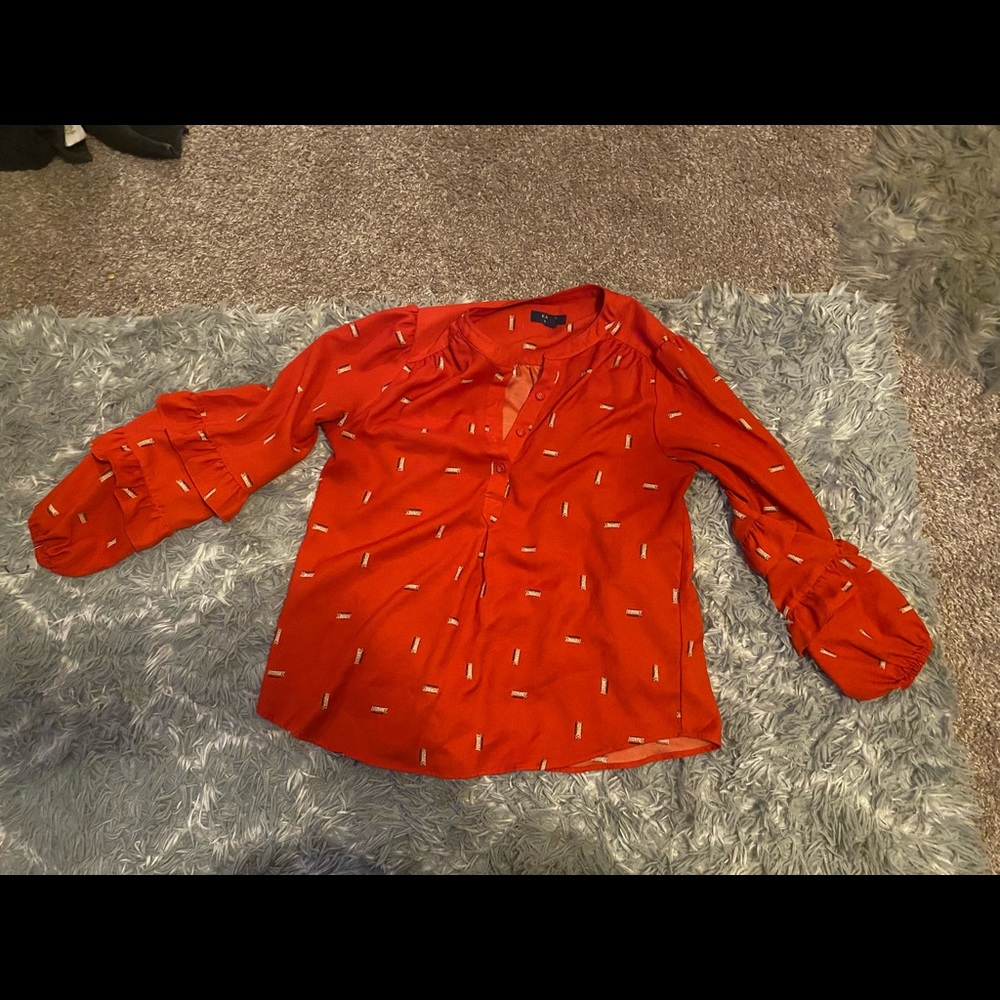 Small red dress shirt